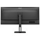 Монитор 34" AOC U34V5C/BK, WQHD, VA, 100Гц, 1мс, HDMI, DP, USB-C, USB-hub, HAS, колонки, черный