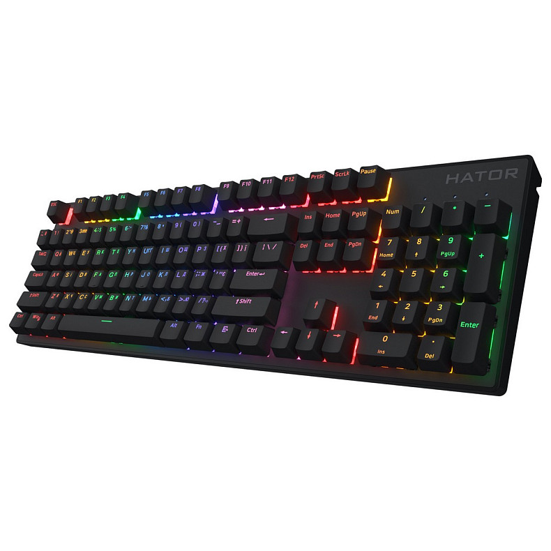 Клавіатура Hator Icefall Mecha Wireless Rainbow Black (HTK204UA)