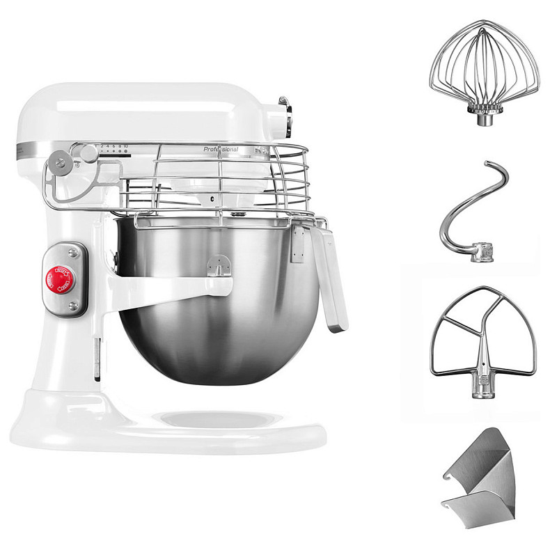 Кухонна машина KitchenAid PROFESSIONAL 6,9 л 5KSM7990XEWH білий