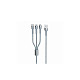 Кабель Remax Jany Series 3в1 USB to Type-C/Lightning/Micro-USB Silver (RC-124TH)