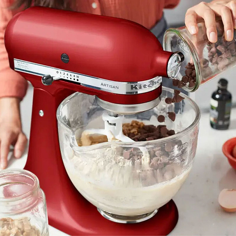 Кухонний комбайн KitchenAid Artisan 4,8 л 5KSM125EER з відкидним блоком червоний