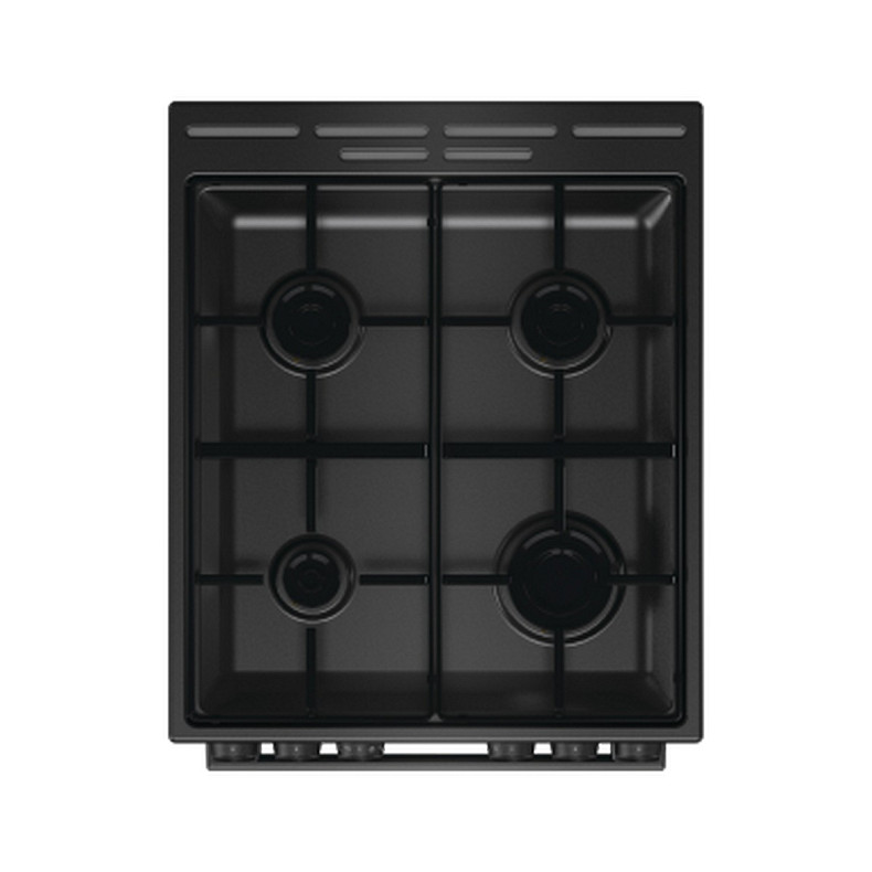 Плита Gorenje комбінована, 62л, 50x60см, дисплей, програматор, приготування на пару, емальовані реш,