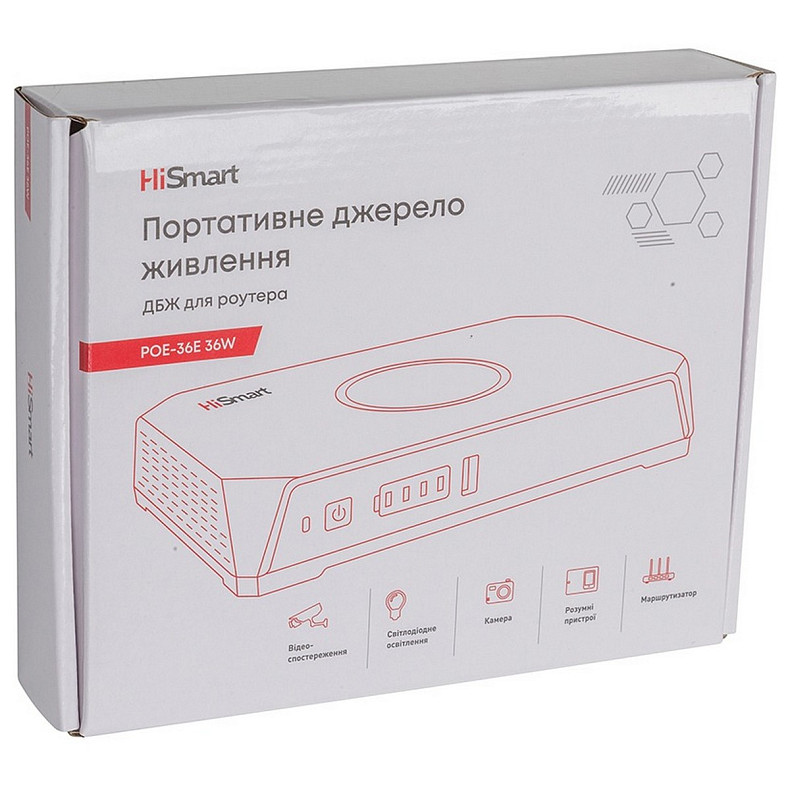 ИБП для роутера HiSmart POE-36E 36W