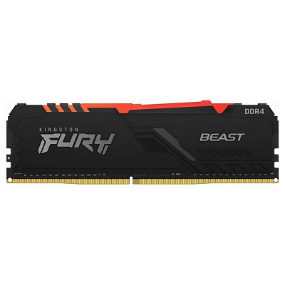 ОЗП Kingston Fury Beast DDR4 16GB 3200MHz RGB (KF432C16BB1A/16)