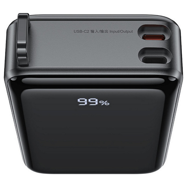 УМБ Acefast 20000mAh 67W PD3.0 20В/3.35A Type-C, USB-A, с cable, Li-ion M4 Black