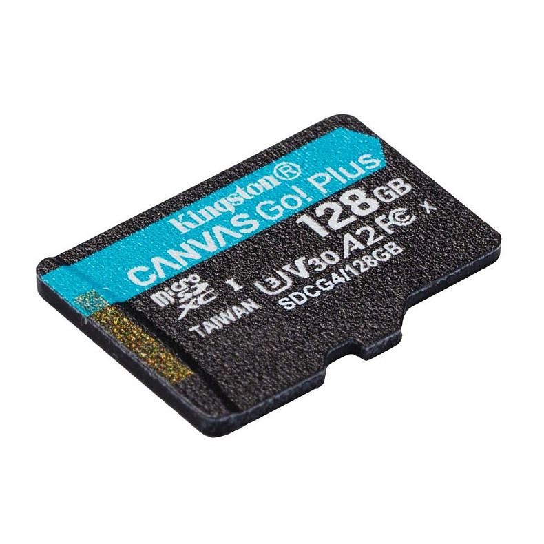 Карта пам'яті MicroSDXC 128GB UHS-I/U3 Class 10 Kingston Canvas Go! Plus R200/W200MB/s (SDCG4/128GBSP