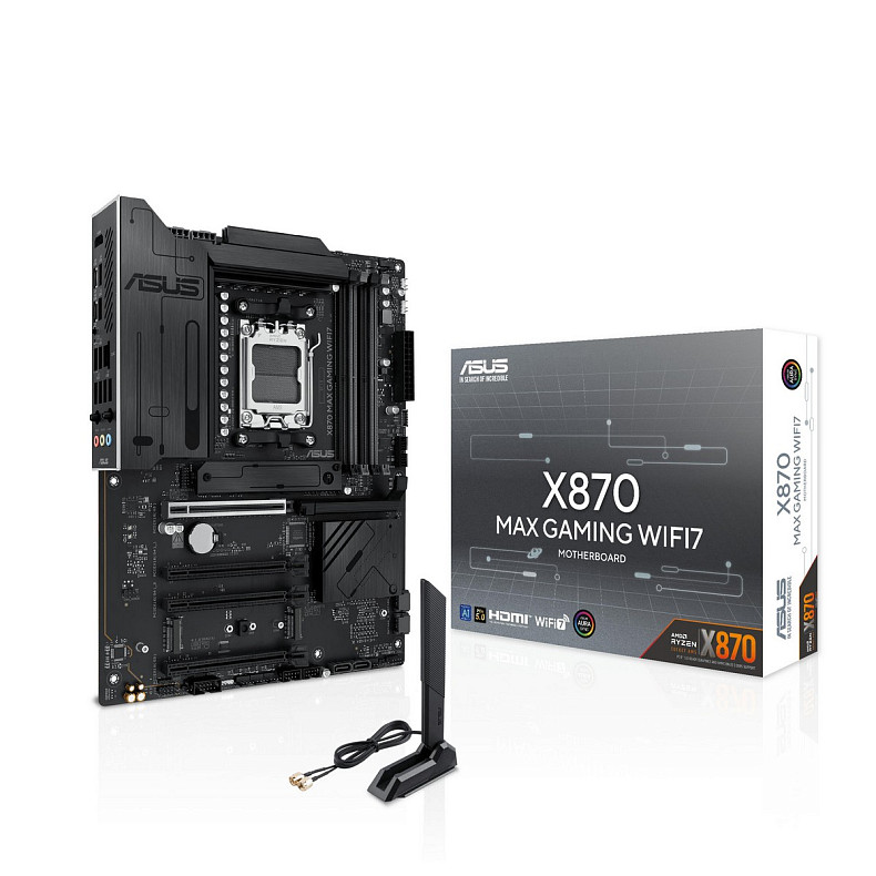 Материнcька плата ASUS X870 MAX GAMING WIFI7 sAM5 X870 4xDDR5 M.2 HDMI USB Type-C WiFi BT ATX