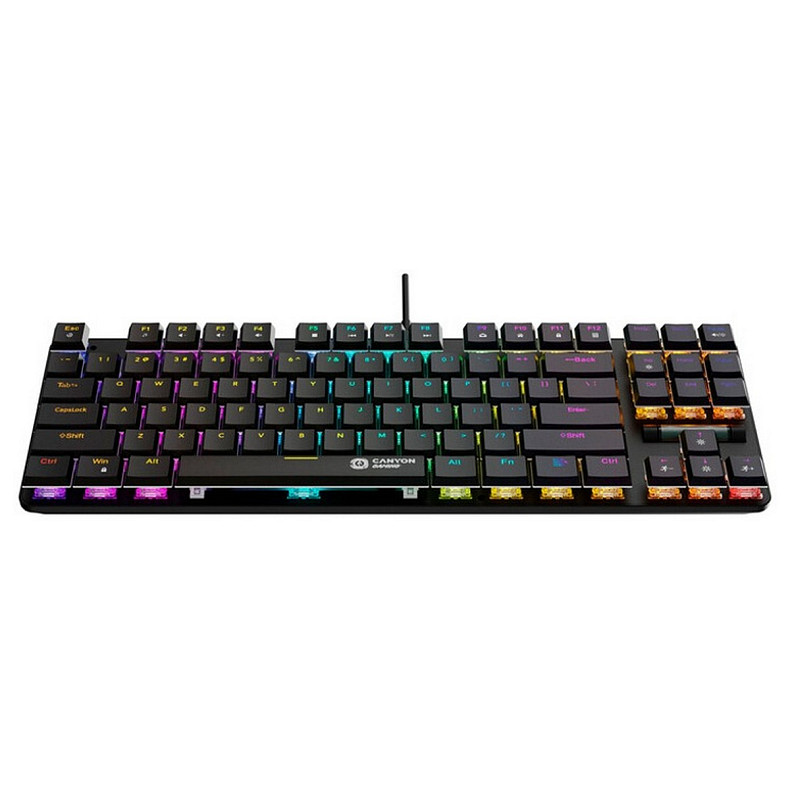 Клавіатура Canyon Cometstrike GK-50 RGB TKL ENG/UKR USB Black (CND-SKB50-US)