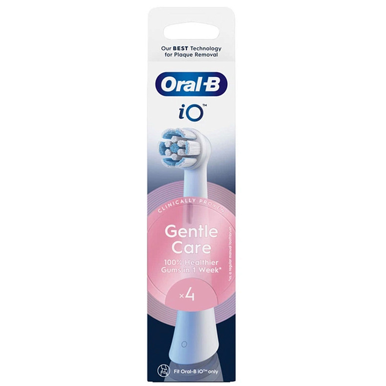 Насадка для зубной щетки Braun Oral-B iO RB Gentle Care Белые (4)
