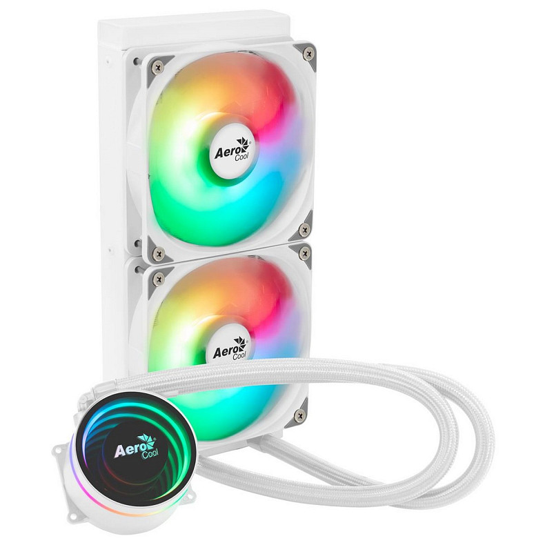 Система водяного охолодження AeroCool Oasis L240 White (ACLA-OA24117.21)