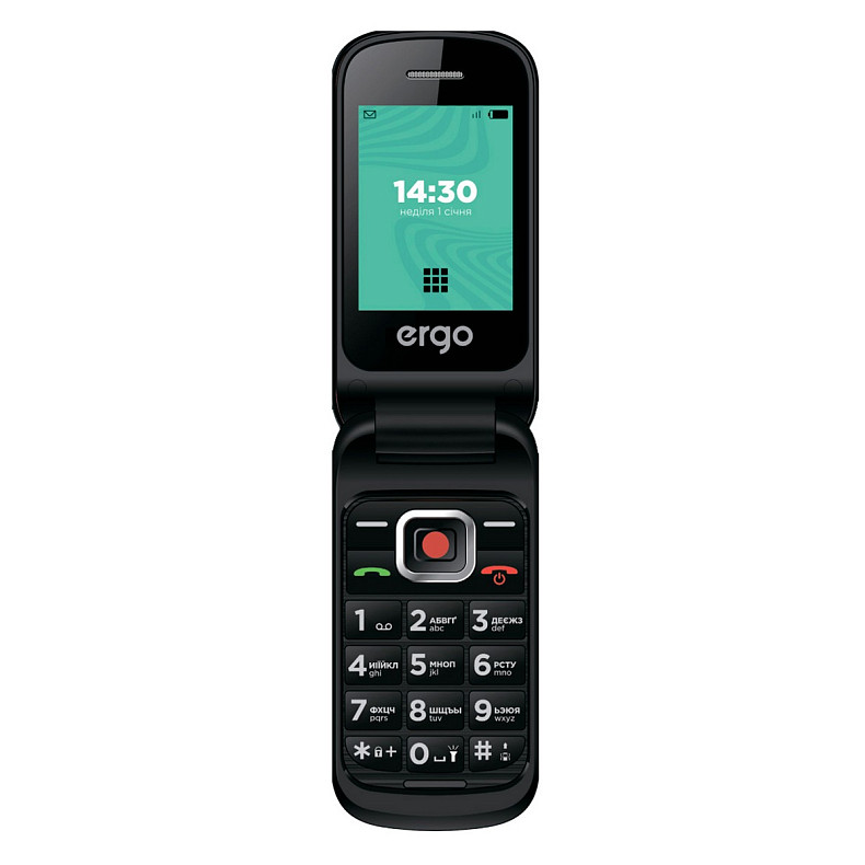 Мобильный телефон ERGO F241 Dual Sim (черный)