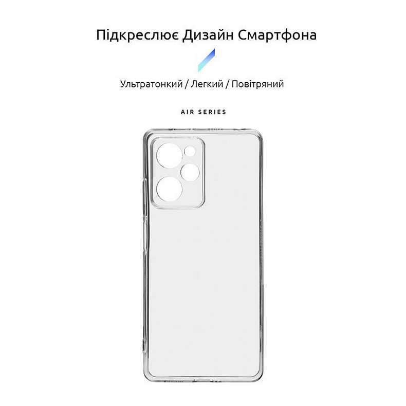 Чехол-накладка Armorstandart Air для Xiaomi Poco X5 Pro 5G Camera cover Transparent (ARM69895)