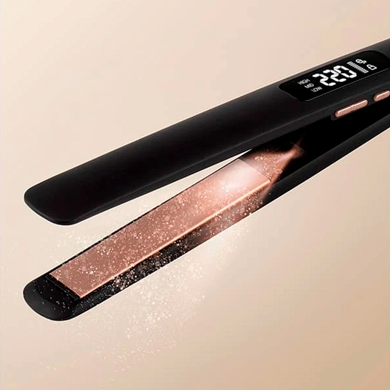 Выпрямитель для волос Polaris PHS 3111 Черный/Розовое золото