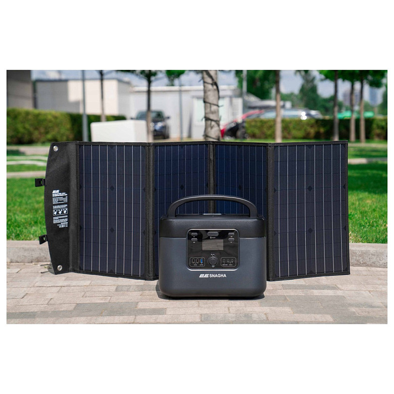 Портативна сонячна панель 2E, DC 120 Вт, USB-С 18 Вт, USB-A 24 Вт