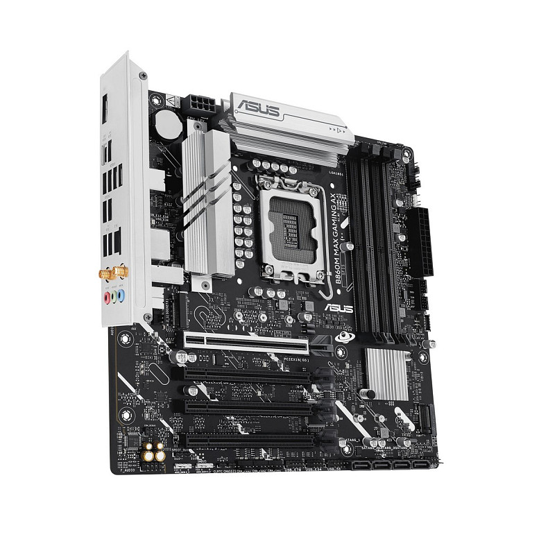 Материнcька плата ASUS B860M MAX GAMING AX s1851 B860 4xDDR5 M.2 DP USB Type-C Wi-Fi BT mATX