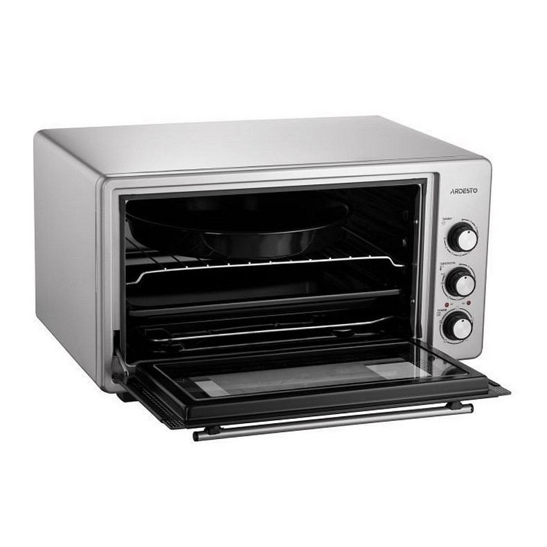 Піч електрична ARDESTO, 45л, 1600Вт, механіч., конвекція, подвійне скло, сірий