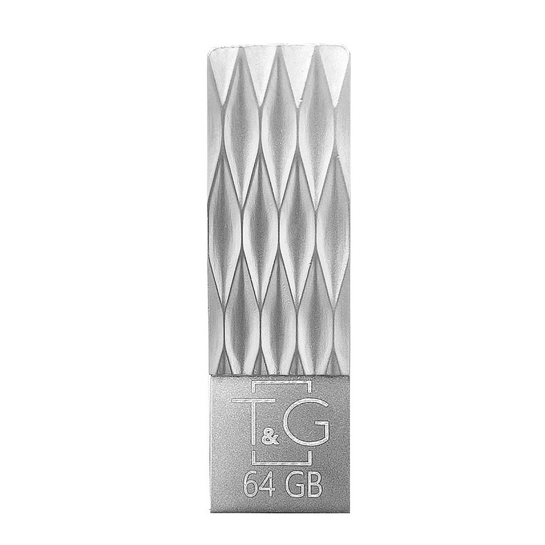 Флеш-накопитель USB 64GB T&G 103 Metal Series Silver (TG103-64G)