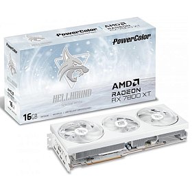 Відеокарта AMD Radeon RX 7800 XT 16GB GDDR6 Hellhound Spectral White PowerColor (RX 7800 XT 16G-L/OC