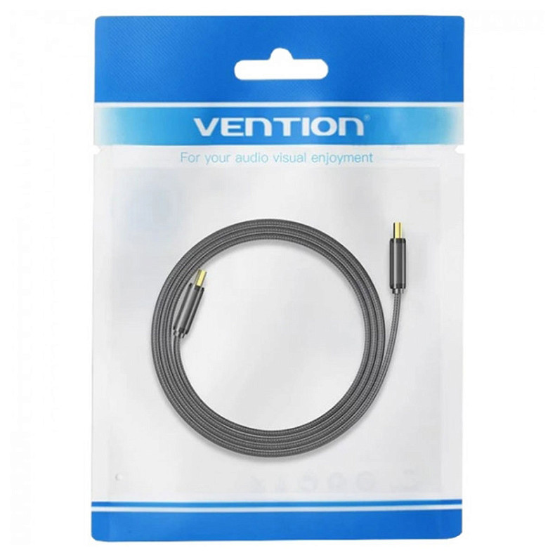 Кабель HDMI M - M, 2.0 м, V2.1, 8K 60Гц, плаский з обплетенням, Vention