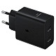 Сетевое зарядное устройство Samsung Power Adapter Type-C Cable 50W Black (EP-T5020XBEGEU)