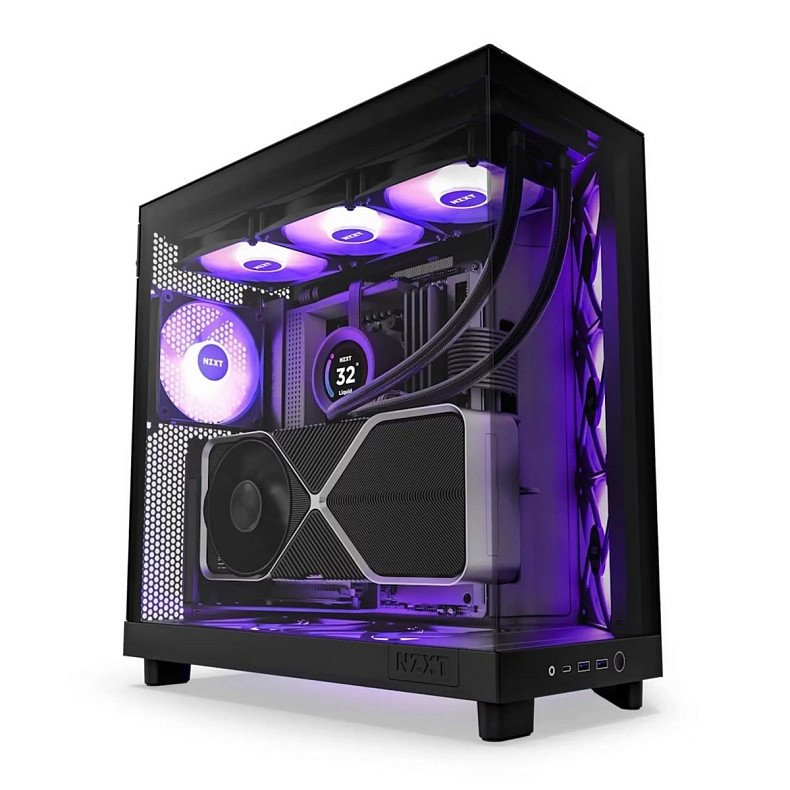 Корпус NZXT H6 Flow Black (CC-H61FB-R1) без БЖ