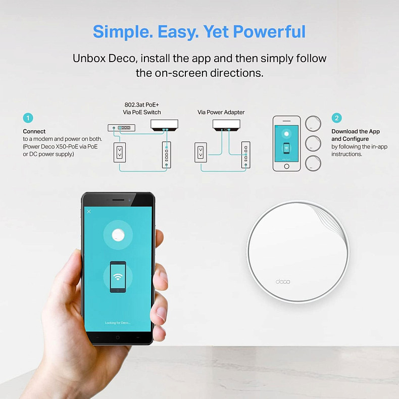 WiFi Mesh система TP-Link Deco X50-PoE(3-pack)
