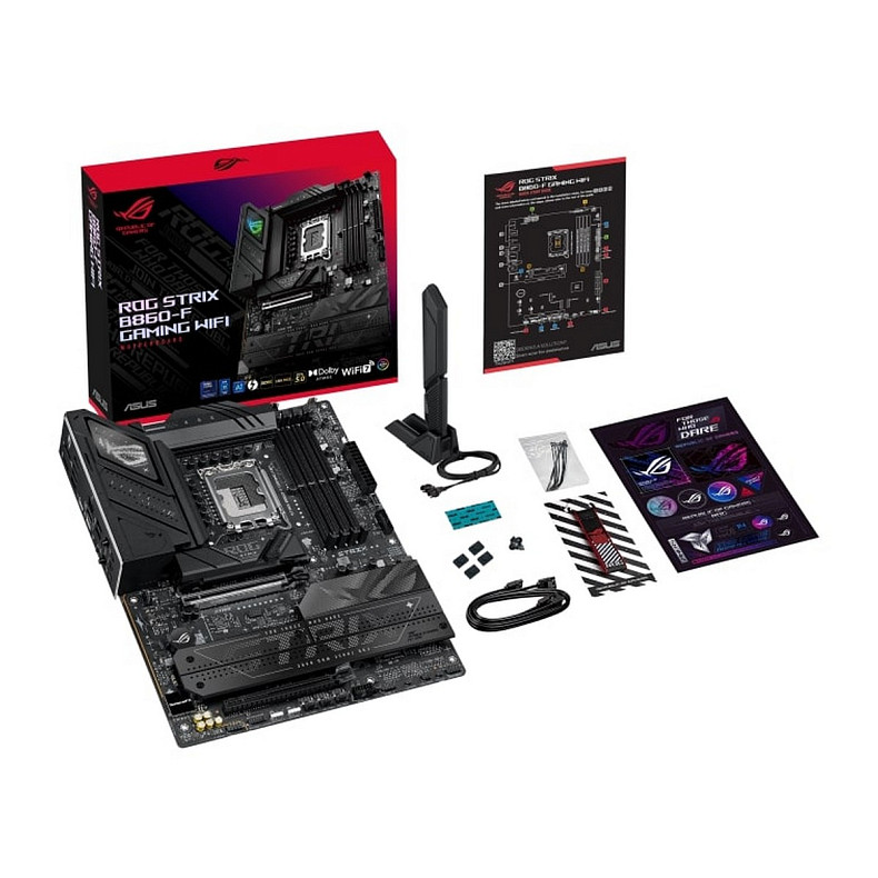 Материнская плата ASUS ROG STRIX B860-F GAMING WIFI s1851 B860 4xDDR5 M.2 DP HDMI USB Type-C Wi-Fi B
