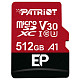 Карта памяти PATRIOT 512 GB MicroSDXC UHS-I U3 V30 A1 EP + SD Adapter (PEF512GEP31MCX)