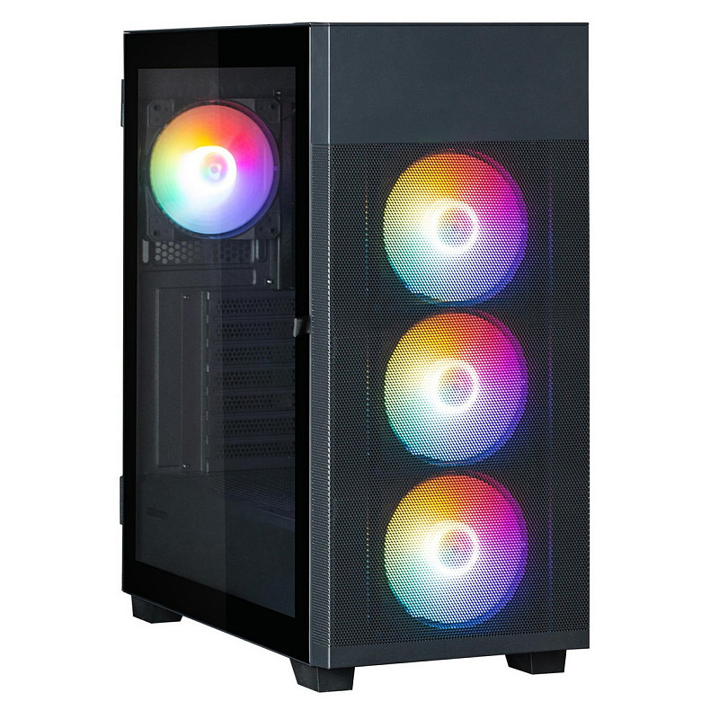 Корпус Zalman S5 Neo без БП, 1xUSB3.1, 1xUSB2.0, 4x120мм FRGB, VGA 390мм, LCS ready, TG Side Panel