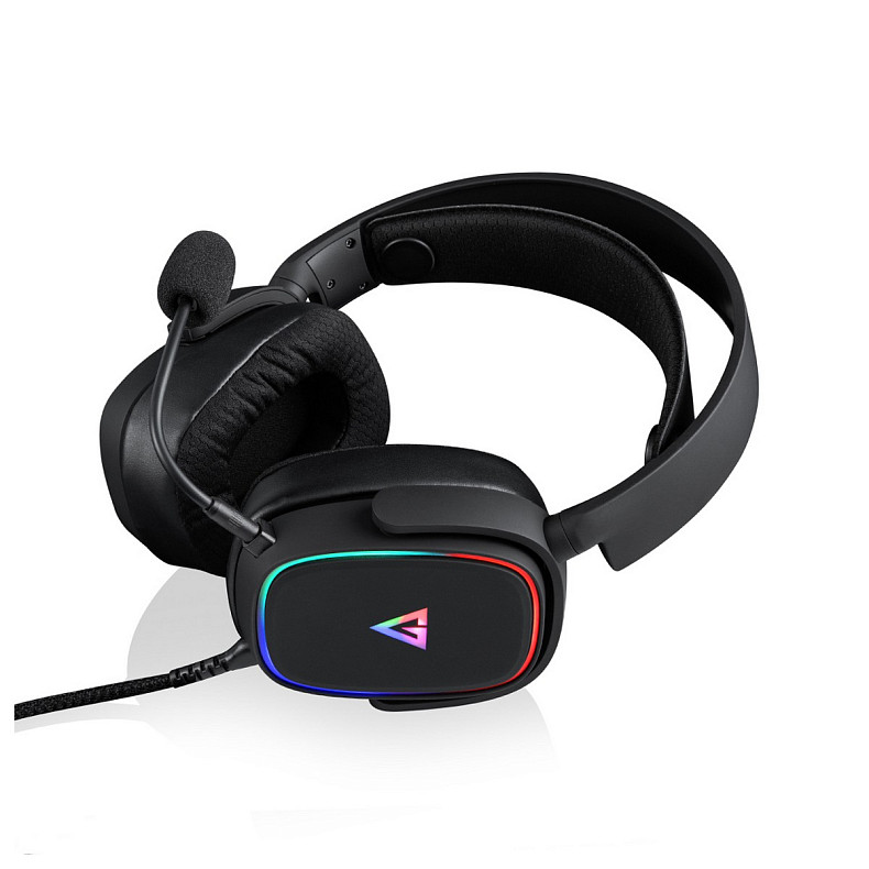 Игровая гарнитура Modecom Volcano RGB Prometheus 7.1 Black USB