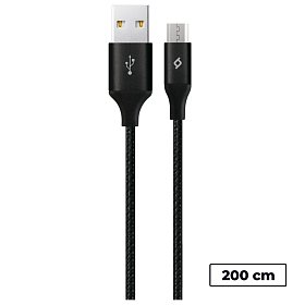 Кабель Ttec (2DK21S) USB - microUSB AlumiCable XL, 2м, Black