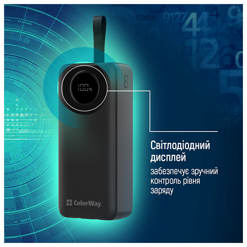 Универсальная мобильная батарея ColorWay EnergyPlus 30000mAh Black (CW-PB300LPB4BK-PDD)