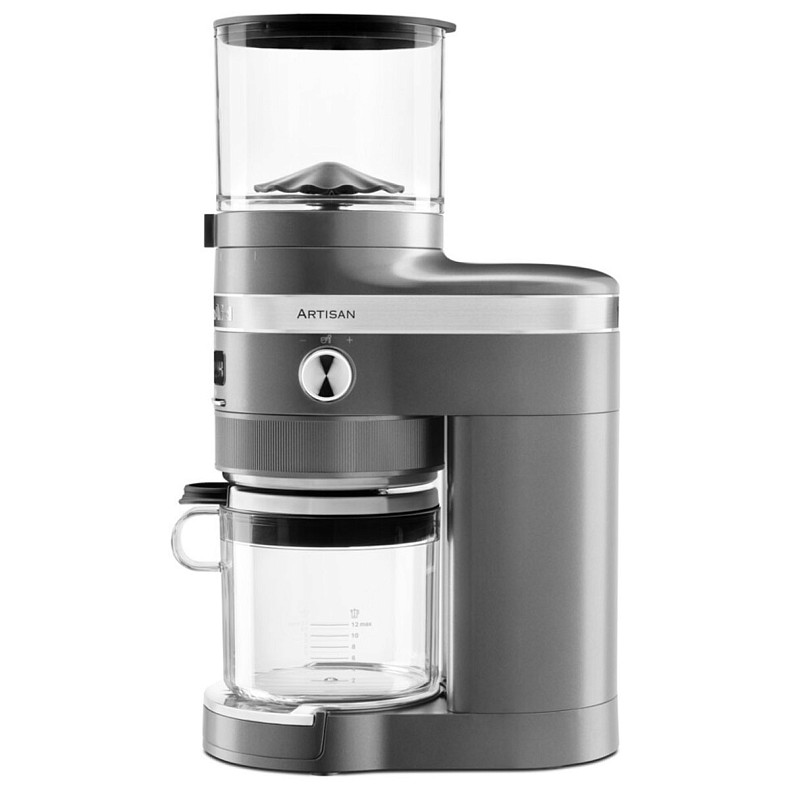 Кавомолка KitchenAid Artisan 5KCG8433EMS срібний медальйон