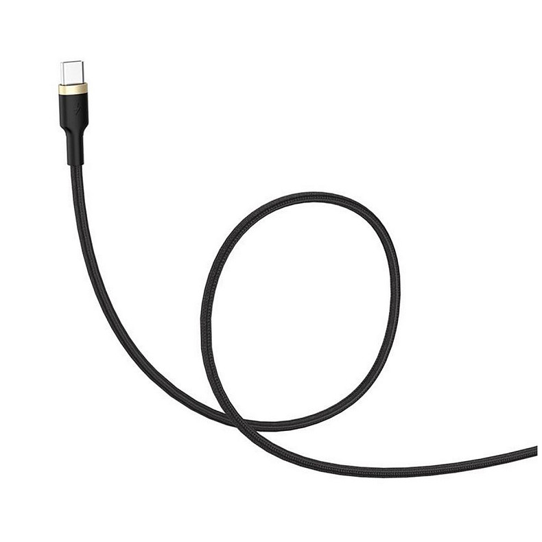 Кабель ColorWay USB-USB Type-C, spiral, 2.4А, 1м, Black (CW-CBUC051-BK)