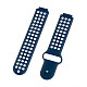 Силиконовый ремешок для GARMIN Universal 16 Nike-style Silicone Band Blue/White