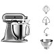 Кухонный комбайн KitchenAid Artisan 4,8 л 5KSM185PSEMS с откидным блоком серебряный медальон