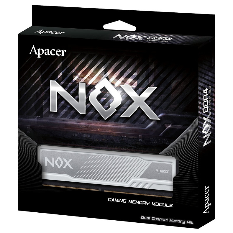 ОЗУ DDR4 8GB/2666 Apacer NOX White (AH4U08G26C08YMWAA-1)