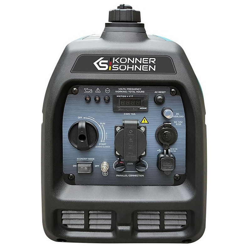 Генератор инверторный бензиновый Konner&Sohnen KS 3100i S, 230В, 3.1кВт, ручной тартер, 21.5кг