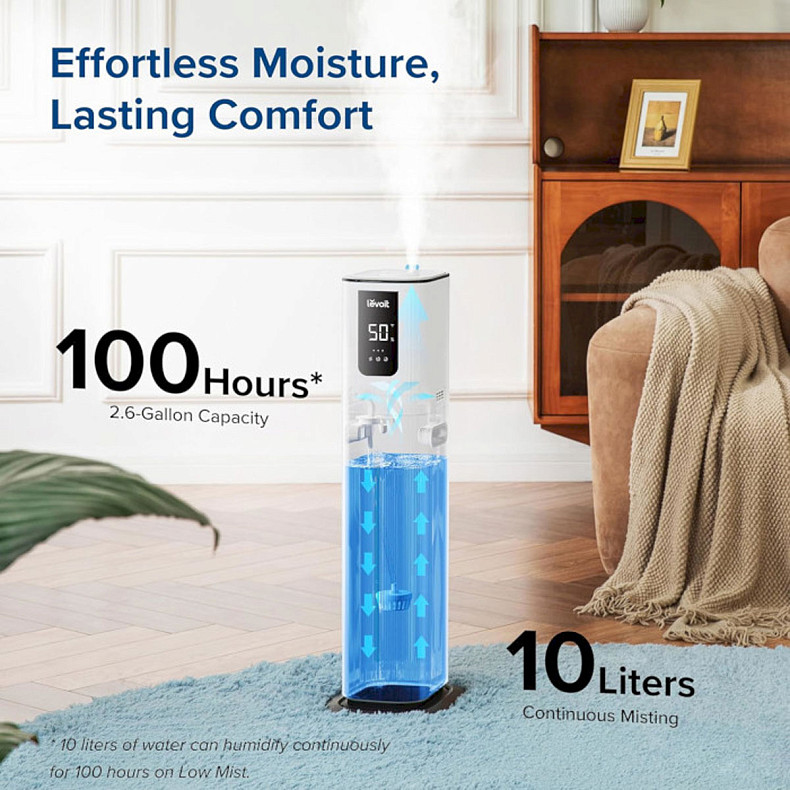 Увлажнитель воздуха Levoit OasisMist1000S Smart Ultrasonic Cool Mist Tower LUH-M10 (HEAPHULVSEU0082Y)