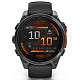 Спортивные часы GARMIN Fenix 8 47mm AMOLED Slate Grey with Black Silicone Band