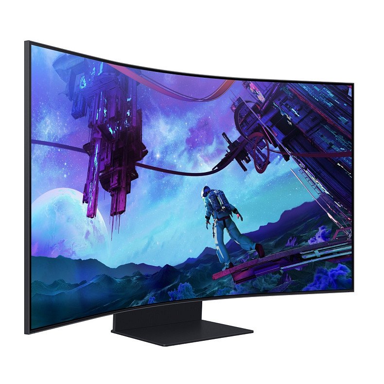 Монітор Samsung 57" Odyssey ARK 2nd Gen. G97NC HDMI, DP, USB, BT, VA, 3840x2160, 165Hz, 1ms