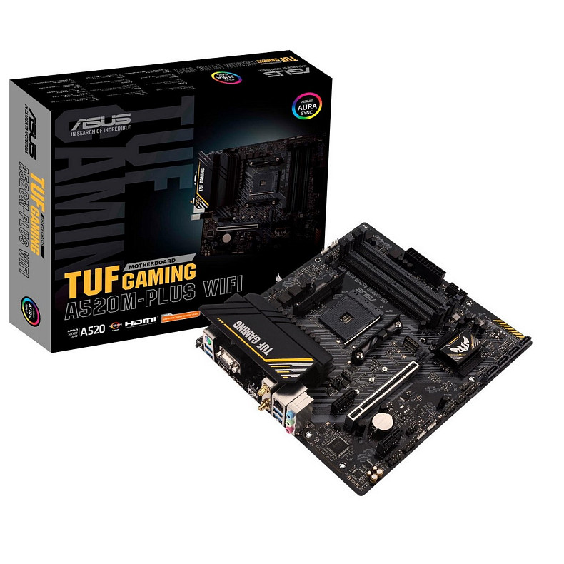 Материнская плата Asus TUF Gaming A520M-Plus WIFI Socket AM4