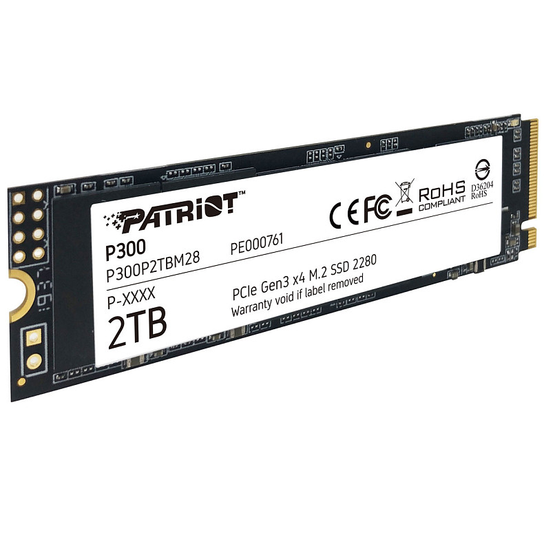 SSD диск Patriot M.2 NVMe PCIe 3.0 x4 2TB 2280 P300