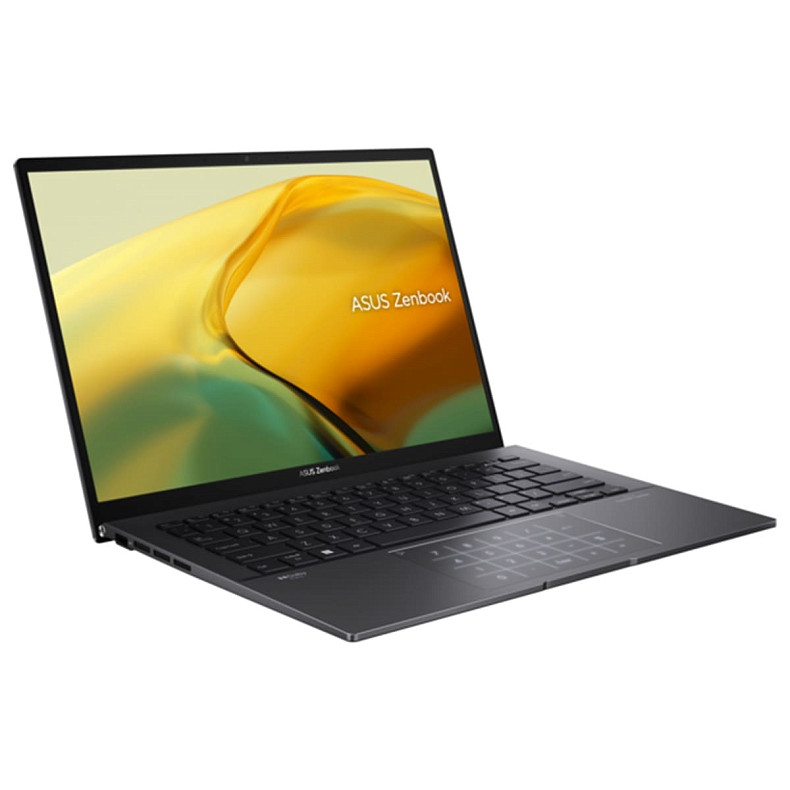 Ноутбук ASUS Zenbook 14 UM3402YA-KP751 14" WQXGA IPS, AMD R5-7430U, 16GB, F1TB, UMA, NoOS, Черный