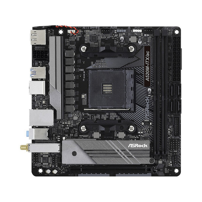 Материнская плата ASRock A520M-ITX/AC Socket AM4