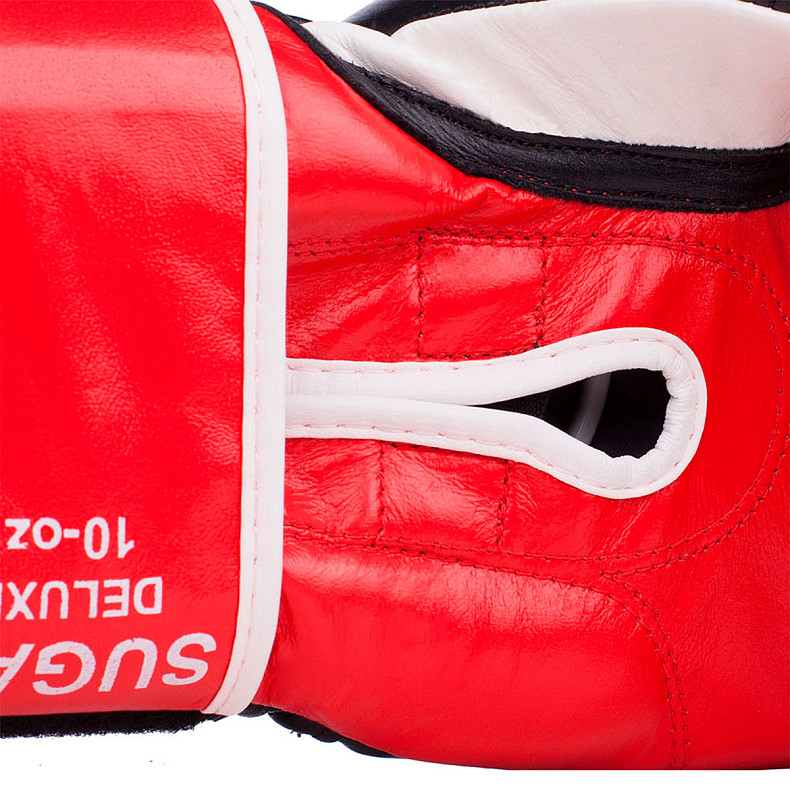 Перчатки боксерские Benlee SUGAR DELUXE 10oz /Кожа /черно-красные