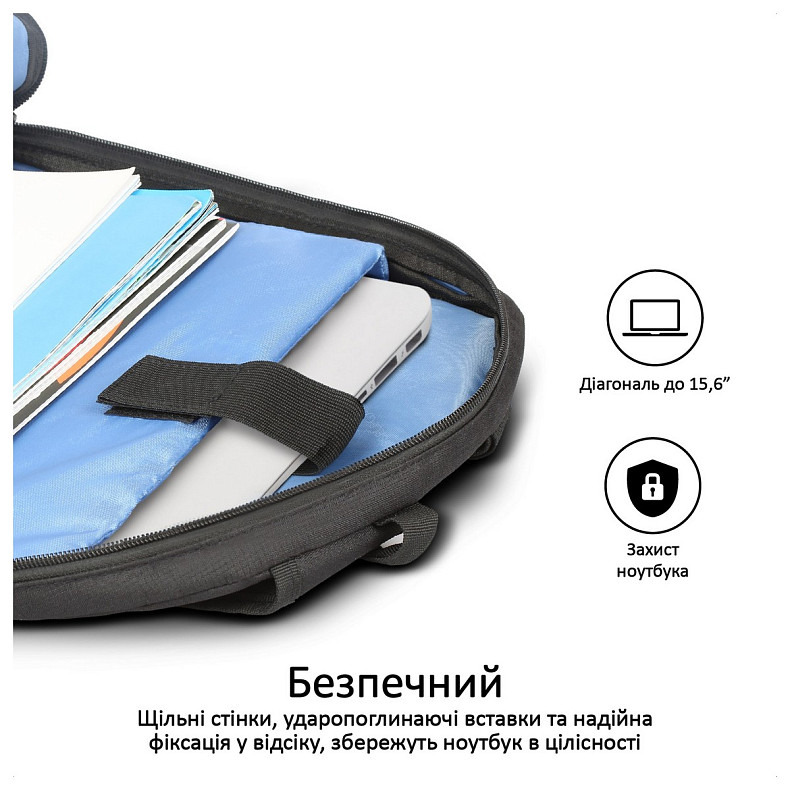 Рюкзак для ноутбука Promate Alpha-BP Black