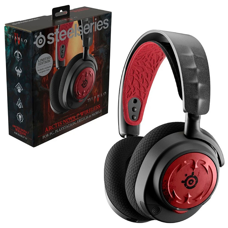 Гарнитура STEELSERIES Arctis Nova 7 Wireless, Diablo IV Edition (61555)