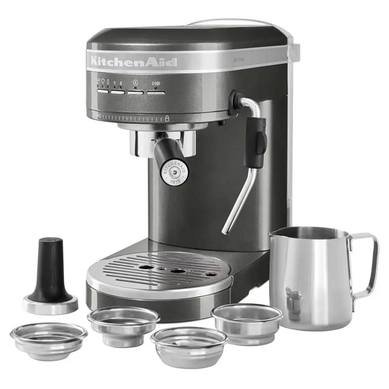 Кавоварка еспресо KitchenAid Artisan 5KES6503EMS срібний медальйон