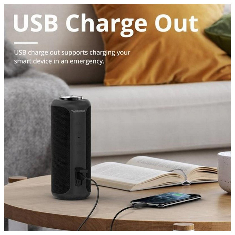 Акустическая система Tronsmart Element T6 Plus Upgraded Edition Black (367785)